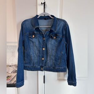 Tribal Jeans Classic Women’s Dark Blue Denim Jacket Size Large